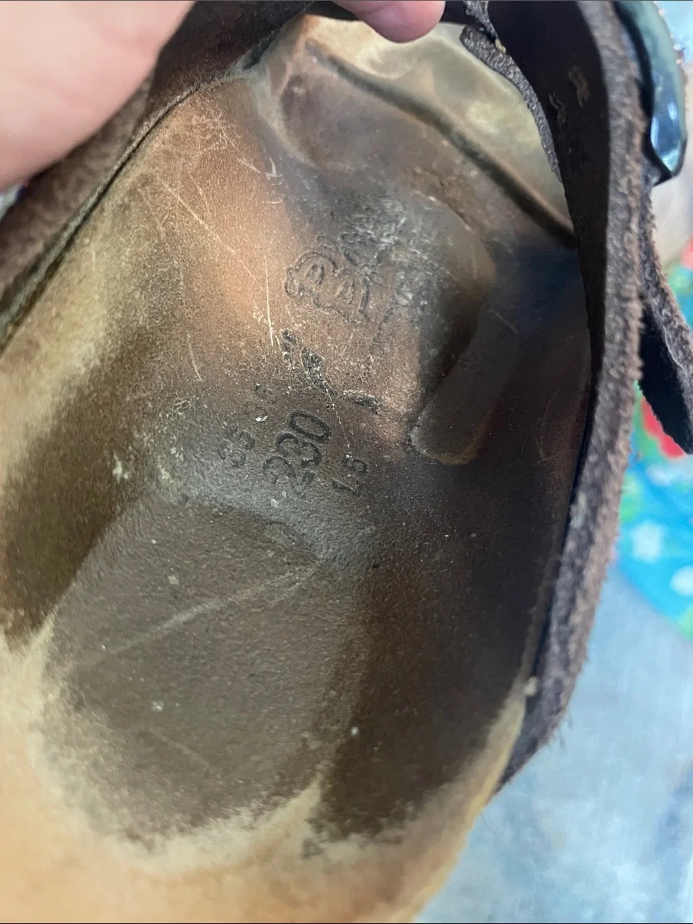 Birkenstock Brown Suede Double-Strap Sandals, Size 5.5